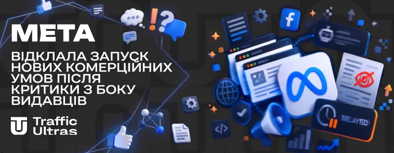 Meta відклала запуск нових комерційних умов після критики з боку видавців