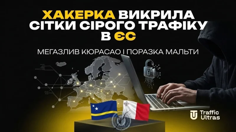 Хакерка розкрила сітки сірого трафіку в ЄС: Мегазлив Кюрасао та поразка Мальти