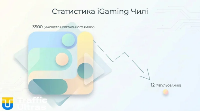 Статистика нелегального iGaming ринку Чилі 3500 платформ