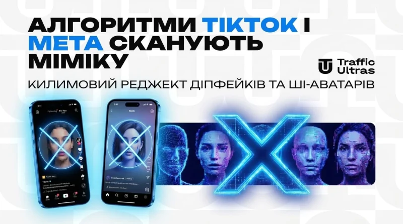 Алгоритми TikTok і Meta сканують міміку: килимовий реджект дипфейків та ШІ-аватарів