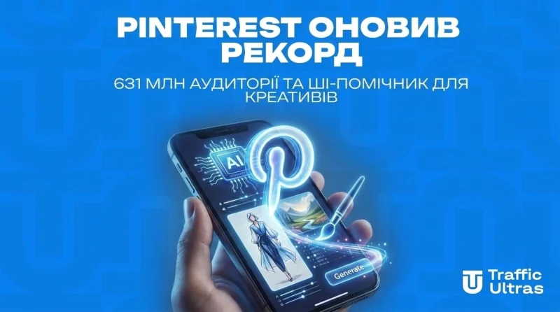 Pinterest оновив рекорд: 631 млн аудиторії та ШІ-помічник для креативів