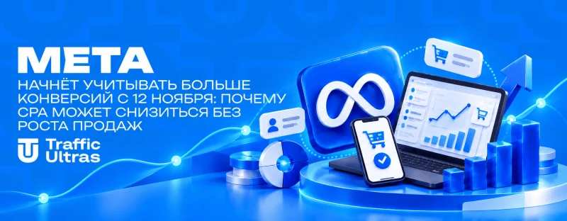 Meta начнёт учитывать больше конверсий с 12 ноября: почему CPA может снизиться без роста продаж