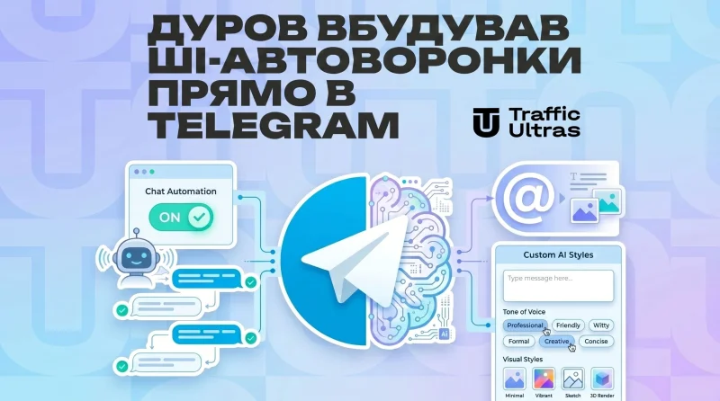 Дуров вбудував ШІ-автоворонки прямо в Telegram