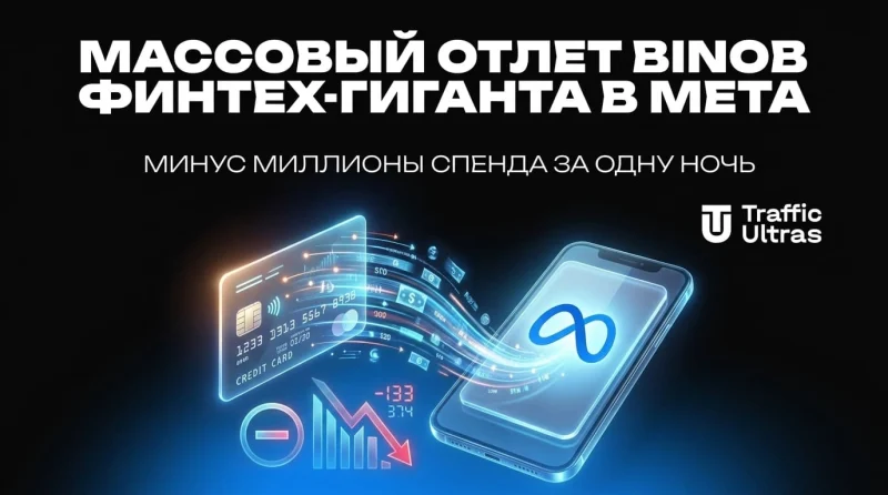 Массовый отлет BINов финтех-гиганта в Meta: минус миллионы спенда за одну ночь