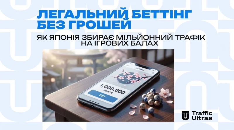 Легальний беттинг без грошей: як Японія збирає мільйонний трафік на ігрових балах