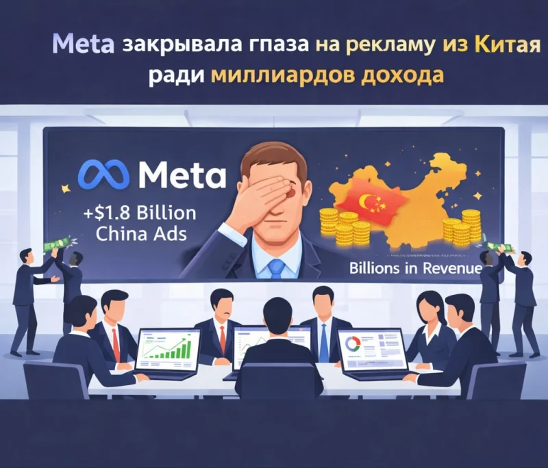 Meta и китайская реклама: миллиарды дохода и запрещенные объявления