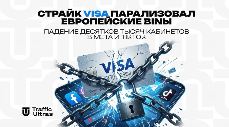 Страйк Visa парализовал европейские BINы: падение десятков тысяч кабинетов в Meta и TikTok