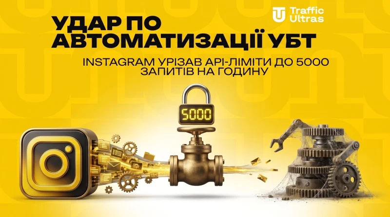 Удар по автоматизації УБТ: Instagram урізав API-ліміти до 5000 запитів на годину