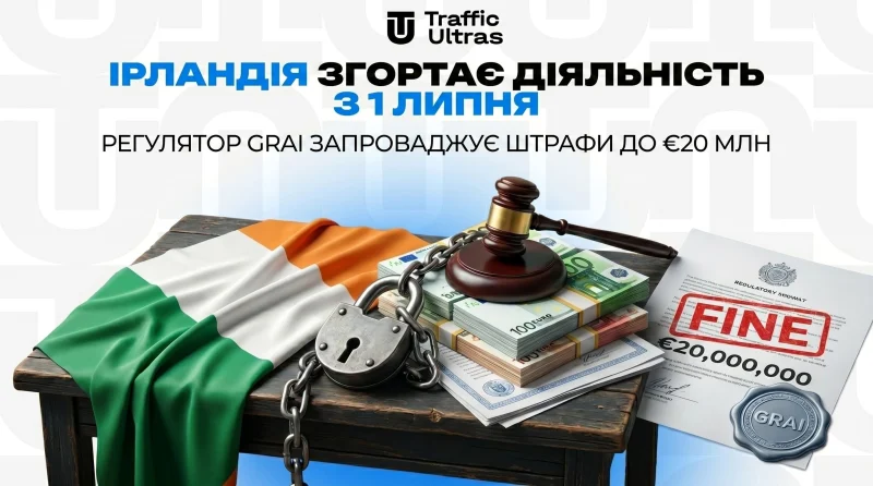 Ірландія згортає лавочку с 1 липня: Регулятор GRAI вводить штрафи до €20 млн