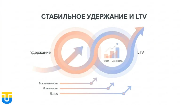 Схема ретеншна и LTV для iGaming офферов в Канаде.