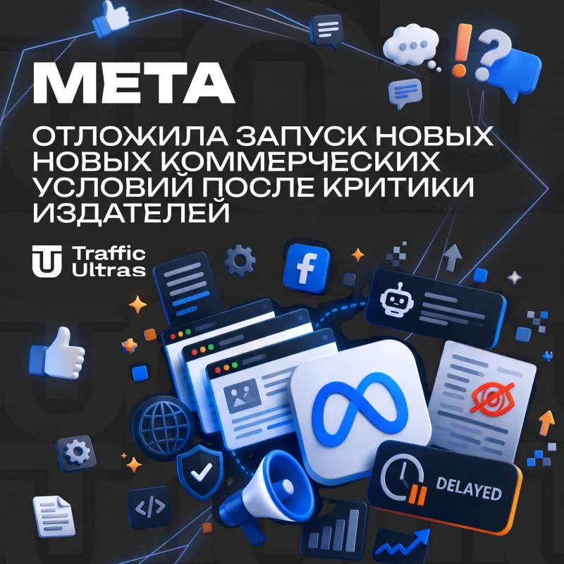 Meta отложила запуск новых коммерческих условий после критики со стороны издателей