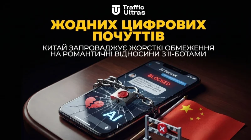 Жодних цифрових почуттів: Китай вводить жорсткі обмеження на романтичні стосунки з ШІ-ботами
