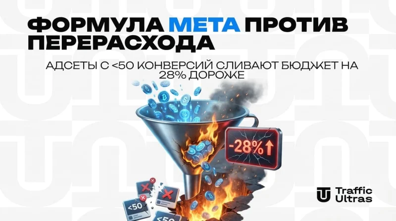 Формула Meta против перерасхода: адсеты с <50 конверсий сливают бюджет на 28% дороже