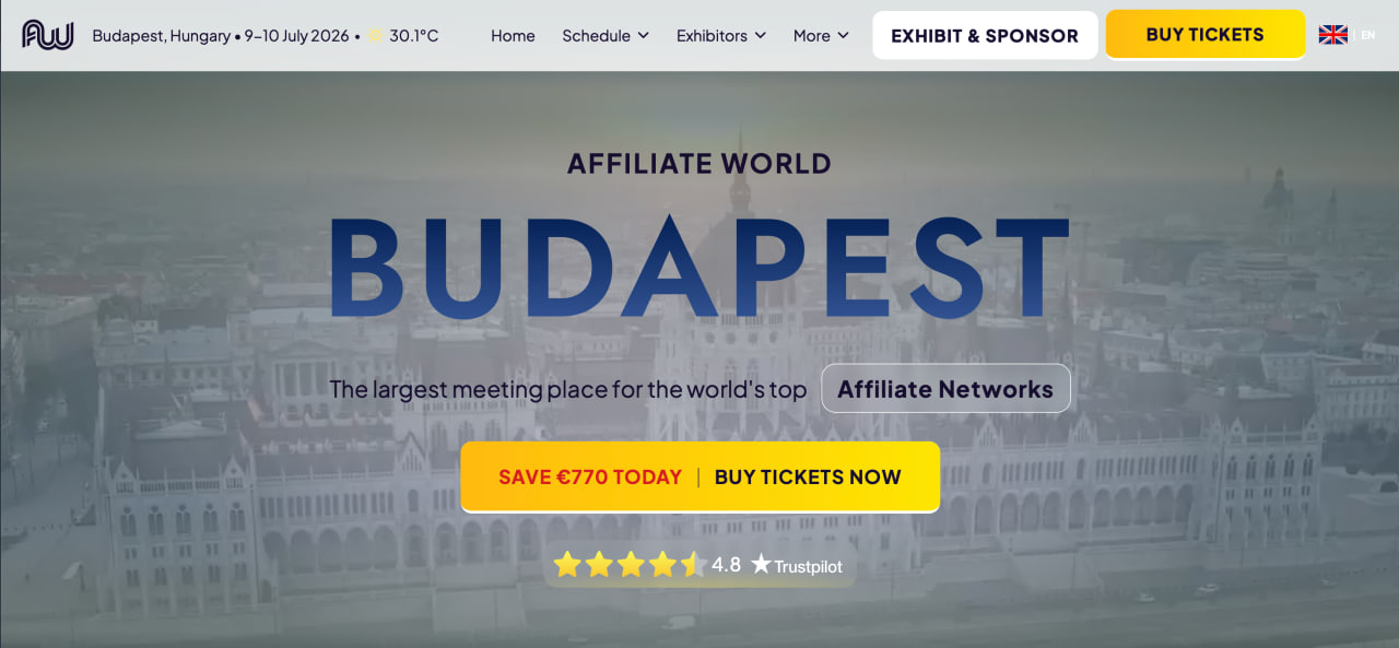 Affiliate World Europe, Будапешт (9–10 июля)